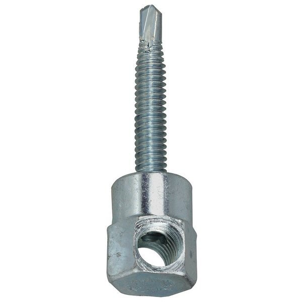 Rod Hanger, Steel, 1/4 in-20 x 1 in Size, 1" L, Carbon Steel Zinc Plated, 100 PK, L.H. Dottie, Mfr#: SSM14S