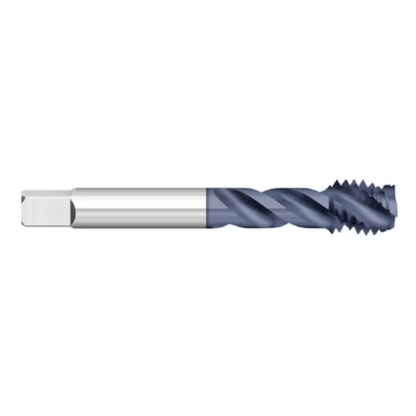 M6X1.0 Spiral Flute Semi-Bottoming Tap Metric ALTIN Coated, Kodiak Cutting Tools, Mfr#: 5514729