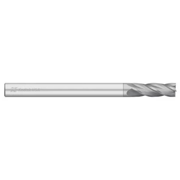 3/8 Carbide Endmill 4 Flute Single End Extra Long TICN Coated, Kodiak Cutting Tools, Mfr#: 5465922
