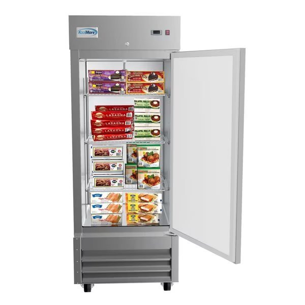 29" 1 Door Stainless Steel Upright Commercial Reach-In Freezer - 23 cu. ft, Koolmore, Mfr#: RIF-1D-SS