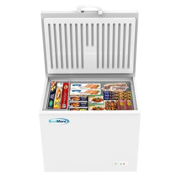 Commercial Deep Chest Freezer with Wire Basket, 10 cu. ft. Compact Food and Meat Storage, Koolmore, Mfr#: SCF-9C