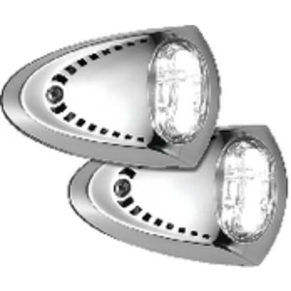 Attwood 6522SS7 Stainless LED Docking Lights, 2.8" x 4.5", PK2, Attwood Marine, Mfr#: 6522SS7