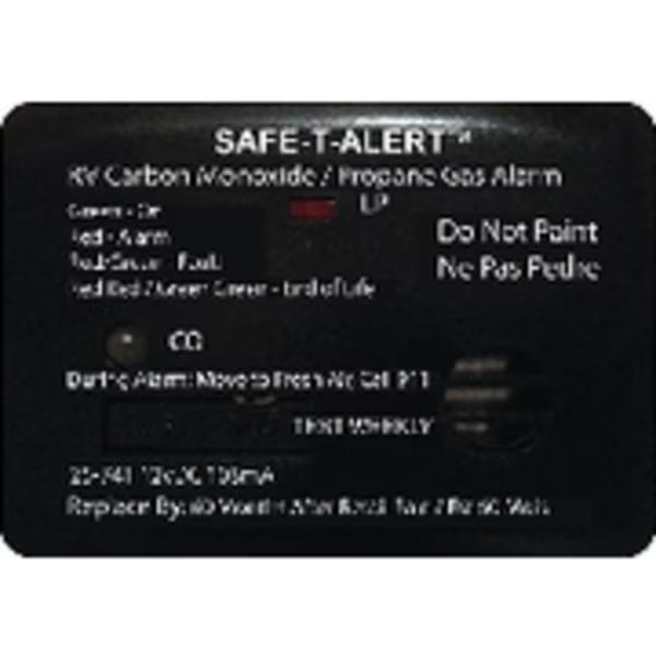 12V 25 Series Safe-T-Alert Mini RV Dual Carbon Monoxide/Propane Alarm, Mti Industries, Mfr#: 25-741-BL