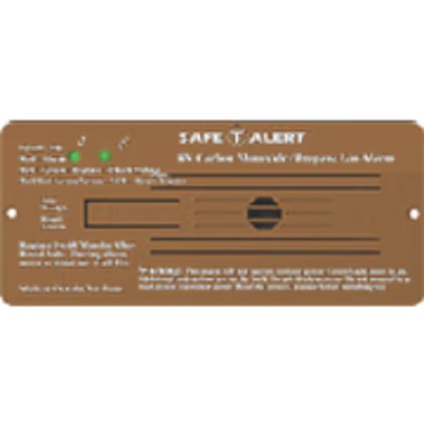 12V 35 Series Safe-T-Alert Flush Mnt RV Dual Carbon Monoxide/Propane A, Mti Industries, Mfr#: 35-742-BR