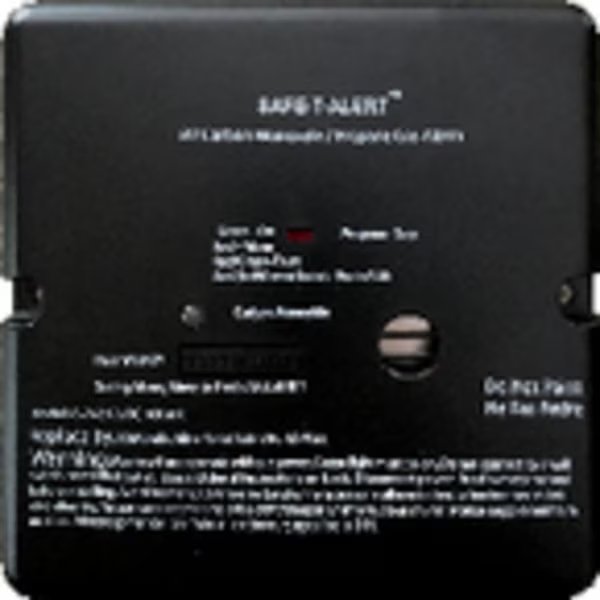 Safe t Alert 45 Series - Dual Carbon Monoxide / Propane Alarm; Black, Mti Industries, Mfr#: 45-742-BL