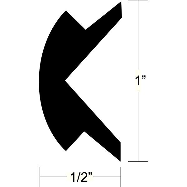 Taco V120303BKA701 Flexible Vinyl Insert, 70' Black, Taco Metals, Mfr#: V12-0303BKA70-1