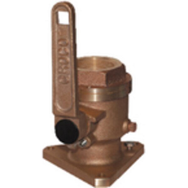 BV Bronze Full-Flow Flanged Ball-Type Seacock, Groco, Mfr#: BV-4000