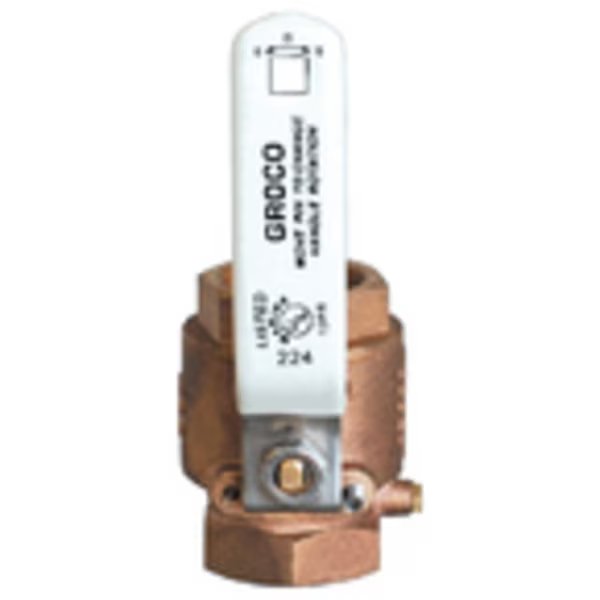 1" Bronze Full Flow In-Line Ball Valve, Groco, Mfr#: IBV-1000 BSPP