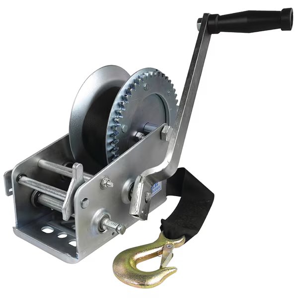Manual Trailer Winch 3,000 lb., 1" dia. Hub, Seachoice, Mfr#: 52261