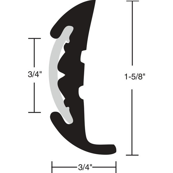 Rub Rail Kit w/Chr Insert 70', Taco Metals, Mfr#: V11-9811WCM70-2