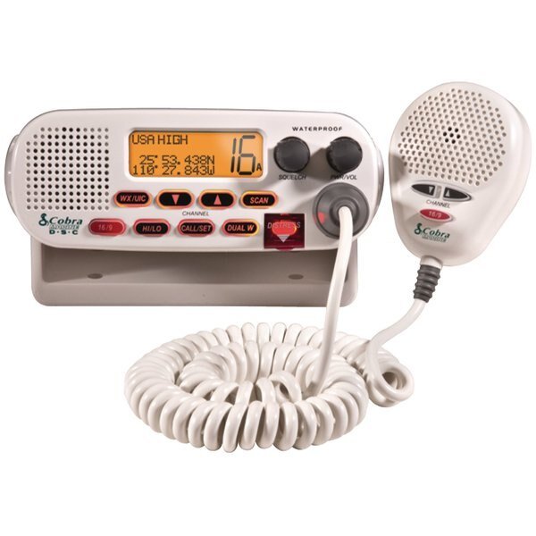 Cobra Marine Class-D DSC VHF Radio Flush Mount - White, Cobra Electronics, Mfr#: MR F45-D