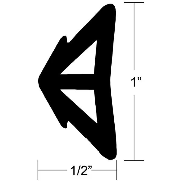 Taco V120338BKA701 Flexible Vinyl Insert, 70' Black, Taco Metals, Mfr#: V12-0338BKA70-1