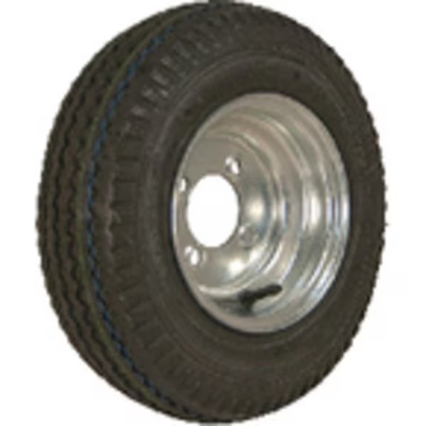Loadstar Bias Tire & Wheel (Rim) Assembly 480/400-8 4 Hole, Loadstar Tires, Mfr#: 30050