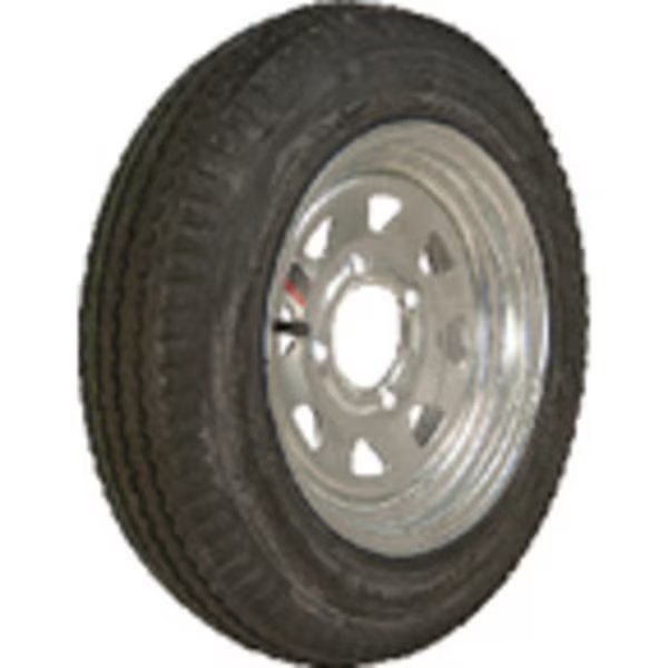 Loadstar Bias Tire & Wheel (Rim) Assembly 530-12 4 Hole 4 Ply, Loadstar Tires, Mfr#: 30710