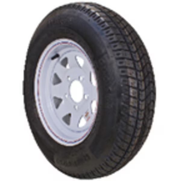 Loadstar Bias Tire & Wheel (Rim) Assembly ST205/75D-14 5 Hole C Ply, Loadstar Tires, Mfr#: 3S440
