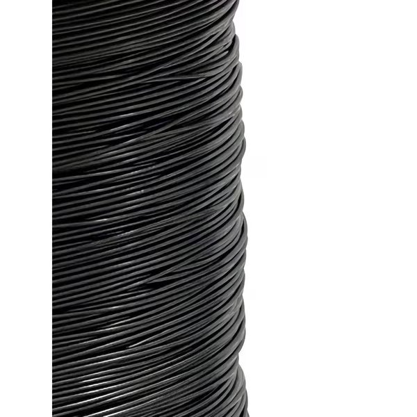 1/8" to 3/16" PVC Coated Black Color Galvanized Cable 7x7 Strand Aircraft Cable Wire Rope, 500 ft, Laureola Industries, Mfr#: ZAG018316-77-GPB-500