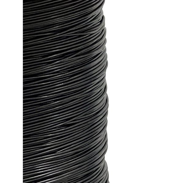 3/64" to 1/16" PVC Coated Black Color Galvanized Cable 7x7 Strand Aircraft Cable Wire Rope, 50 ft, Laureola Industries, Mfr#: ZAG364116-77-GPB-50
