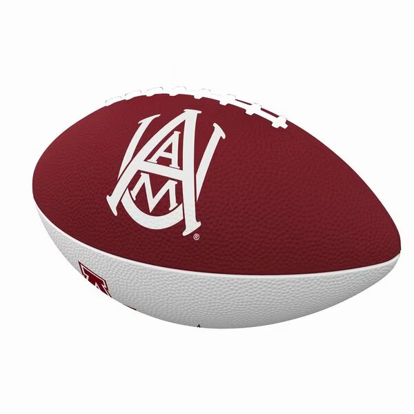 Alabama A&M Pinwheel Junior Size Rubber Football, Logo Brands, Mfr#: 103-93JR-2