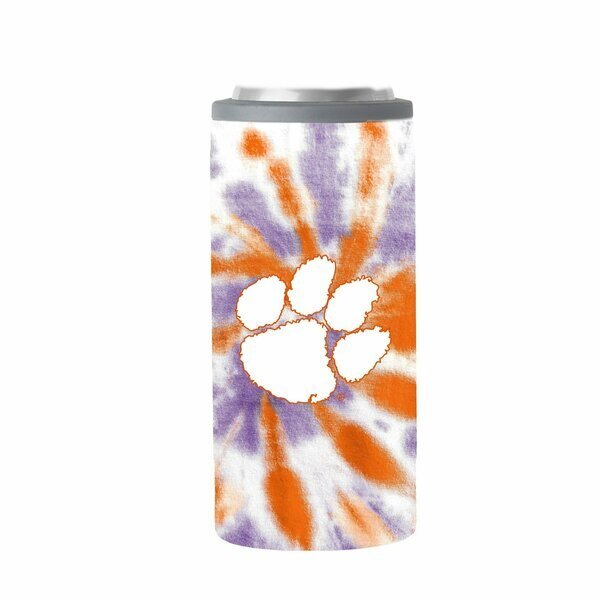 Clemson 12oz Tie Dye Slim Can Coolie, Logo Brands, Mfr#: 123-S12C-51