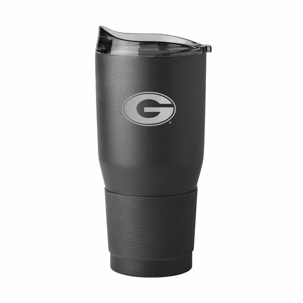 Georgia 30oz Etch Powder Coat Tumbler, Logo Brands, Mfr#: 142-S30PT-BLK-9