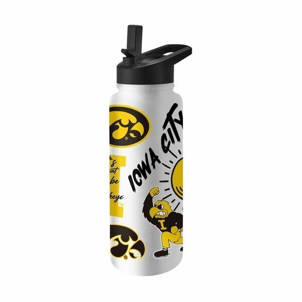 Iowa 34oz Native Quencher Bottle, Logo Brands, Mfr#: 155-S34QB-63