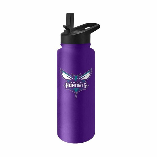 Charlotte Hornets 34oz Logo Quencher Bottle, Logo Brands, Mfr#: 703-S34QB-8