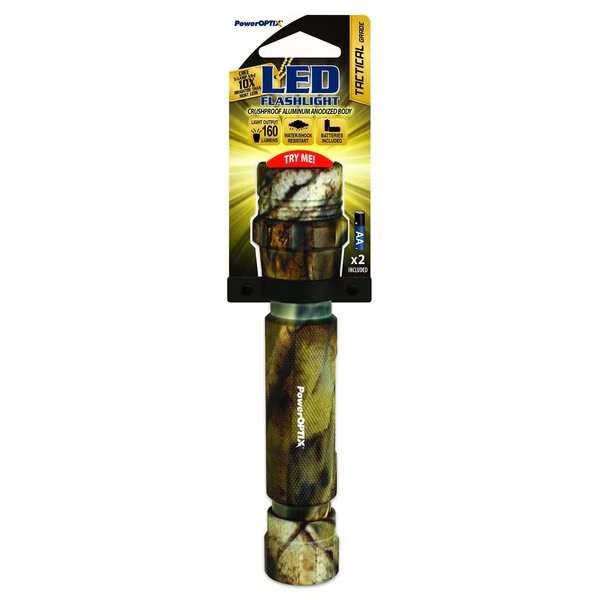 Tactical Flshlght Cree LED - Camo, Poweroptix, Mfr#: 032-69005