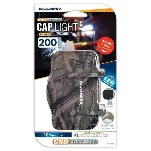 Cap Light COB LED - Camo, Poweroptix, Mfr#: 032-92545