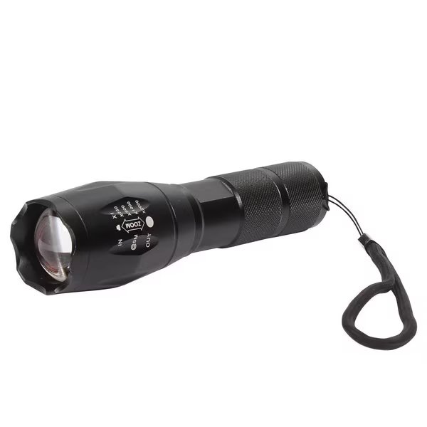 Flashlight Tactical LED 300 Lumens Focus Beam, Poweroptix, Mfr#: 032-94755