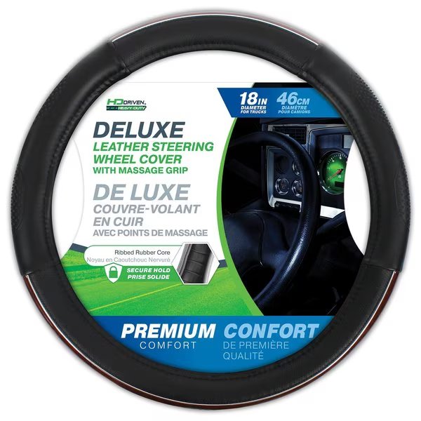 SWC Premium Leather w/ Massage Black 18in, Hd Driven, Mfr#: 075-18600