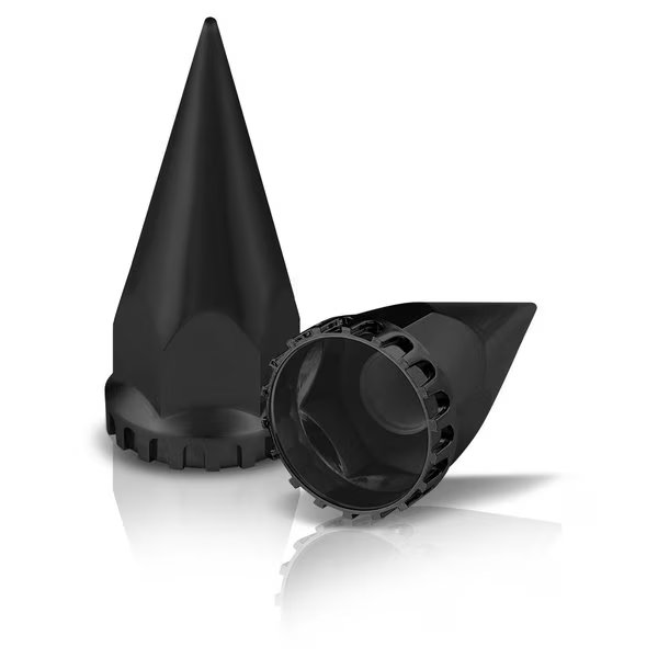 NC Plastic Spike Matte Black Screw On 33mm, Hd Driven, Mfr#: 076-07612