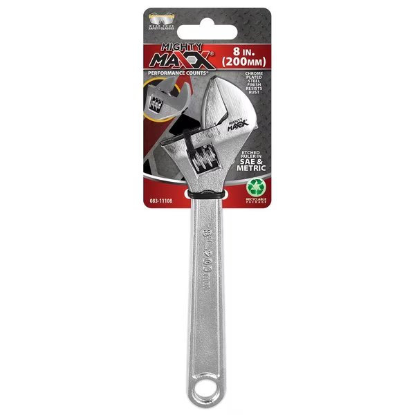 Wrench Adjustable 8in, Mighty Maxx, Mfr#: 083-11108