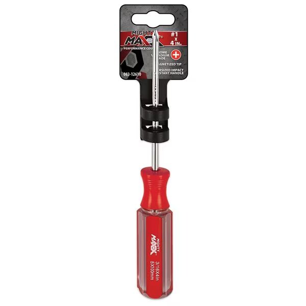 Screwdriver Phillips #2x4in, Mighty Maxx, Mfr#: 083-12612