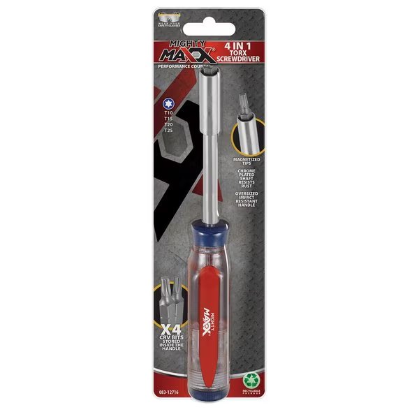 Torx Screwdriver 4in1, Mighty Maxx, Mfr#: 083-12716
