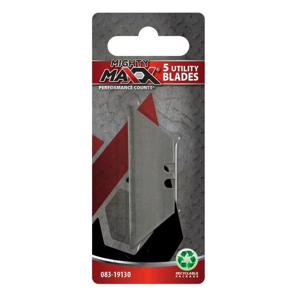 Utility Knife Blades 5ct, Mighty Maxx, Mfr#: 083-19130