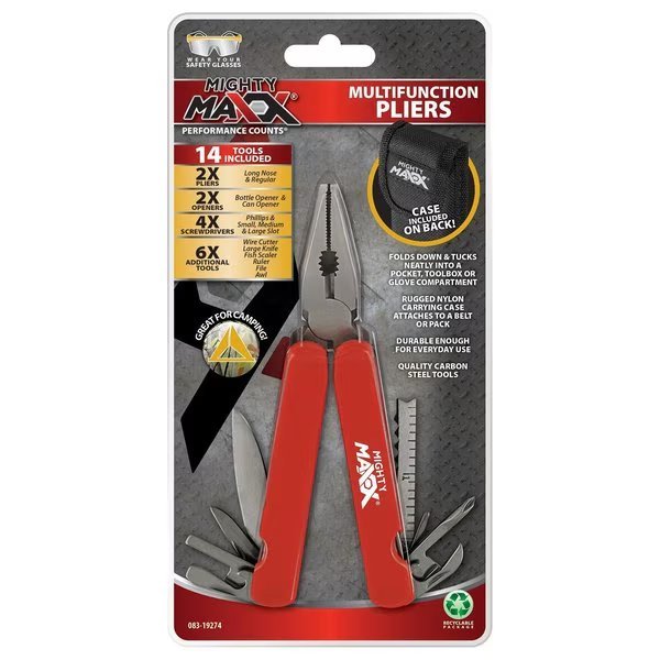 Pliers Multi Function 14in1, Mighty Maxx, Mfr#: 083-19274