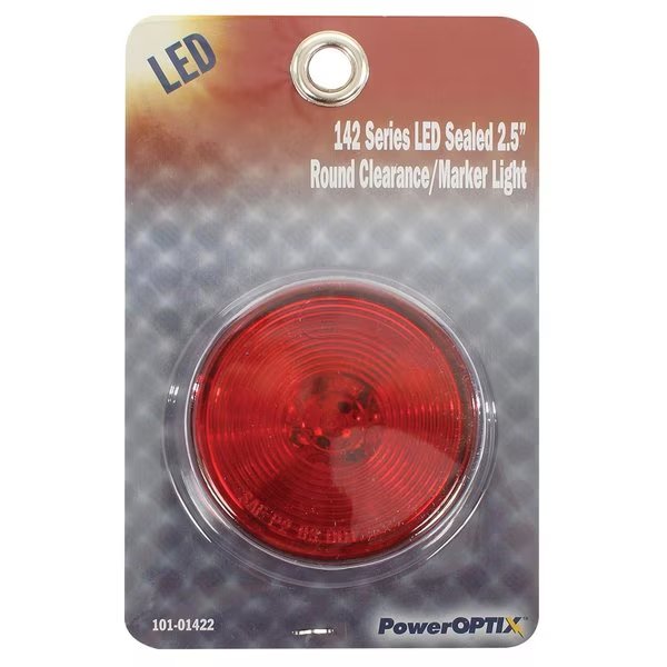 Light LED 142 Series Red, Poweroptix, Mfr#: 101-01422