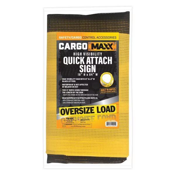 OSL PVC Mesh Sign - w/ Rope, Cargo Maxx, Mfr#: 122-10002