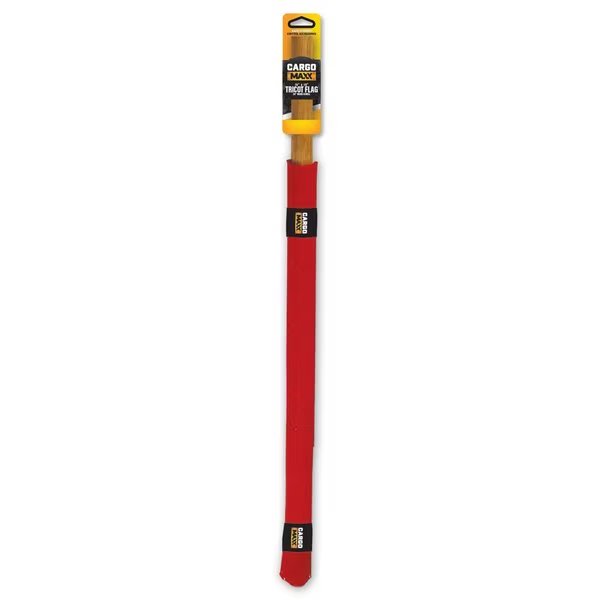 Tricot Red Flag 18x18 w/ 24in Dowel, Cargo Maxx, Mfr#: 122-10004
