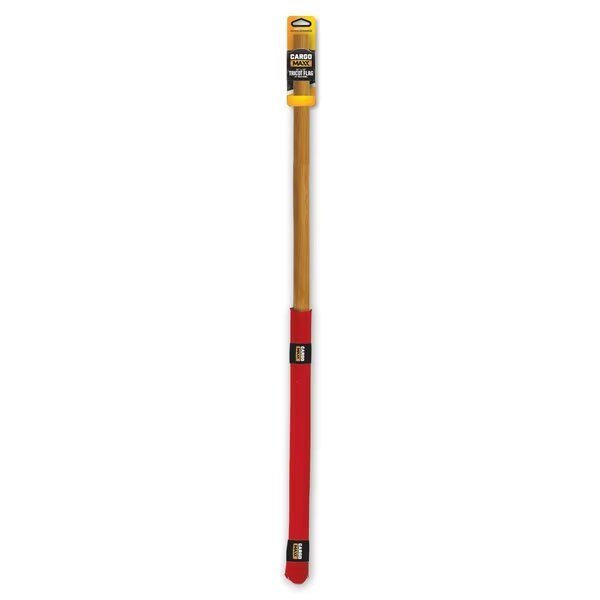 Tricot Red Flag 18x18 w/36in Dowel, Cargo Maxx, Mfr#: 122-10007