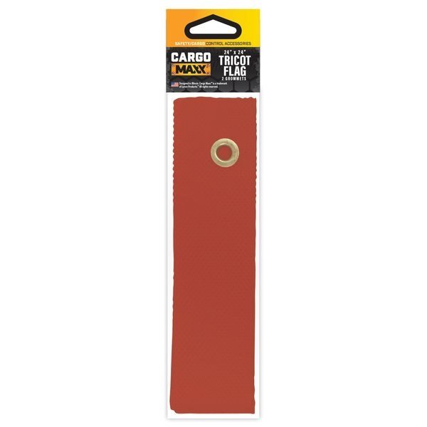 Tricot Red Flag 24x24 w/2 grommets, Cargo Maxx, Mfr#: 122-10027
