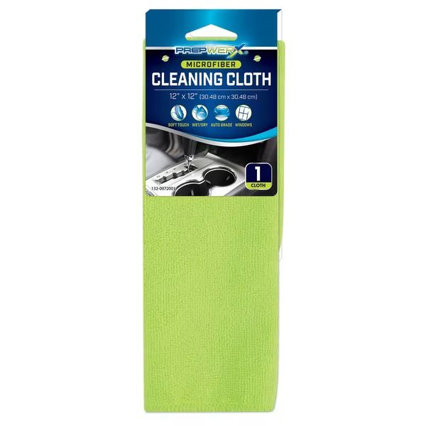 Microfiber Professional Cloth Neon Green 12x12, Prepwerx, Mfr#: 132-0072001