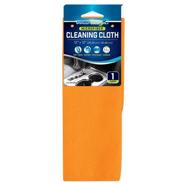 Microfiber Professional Cloth Orange 12x12, Prepwerx, Mfr#: 132-0072002