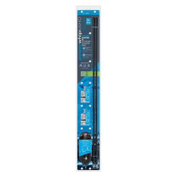 CB Ant Dual Kit 1000w Fiberglass 3ft Blk, Powercomm, Mfr#: 215-16312