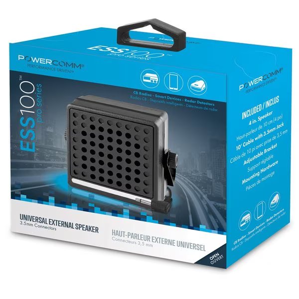 CB Speaker Compact Design ESS100 4in 10w, Powercomm, Mfr#: 215-44002