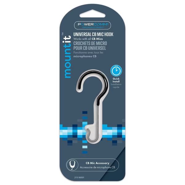 Mic Holder EZ Hook Metal, Powercomm, Mfr#: 215-56501