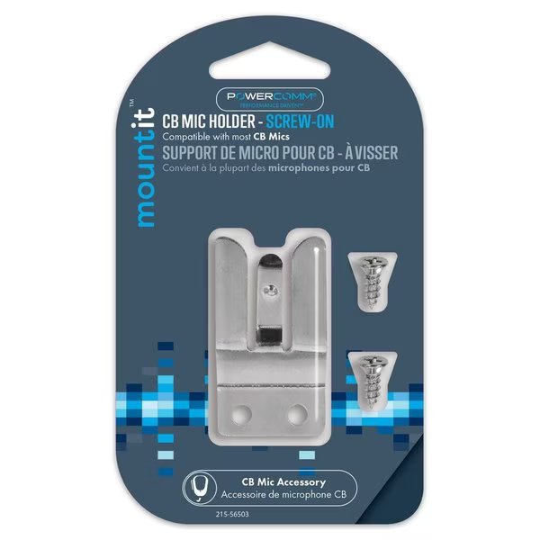 Mic Holder Screw-on Metal, Powercomm, Mfr#: 215-56503