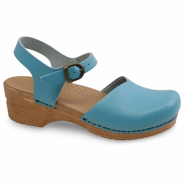SANSI Women's Closed Toe Sandal in Teal, Size 7.5-8, PR, Sanita, Mfr#: 474048-019-39