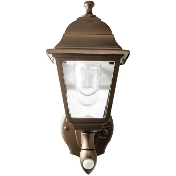 Battery-Powered Motion-Activated Wall Sconce in Bronze, Maxsa Innovations, Mfr#: 46219