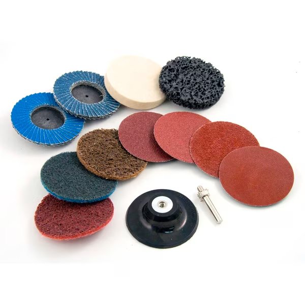 12-Piece Industrial 2 in. Twist-Lock Surface Conditioning Kit, Mibro, Mfr#: 274111